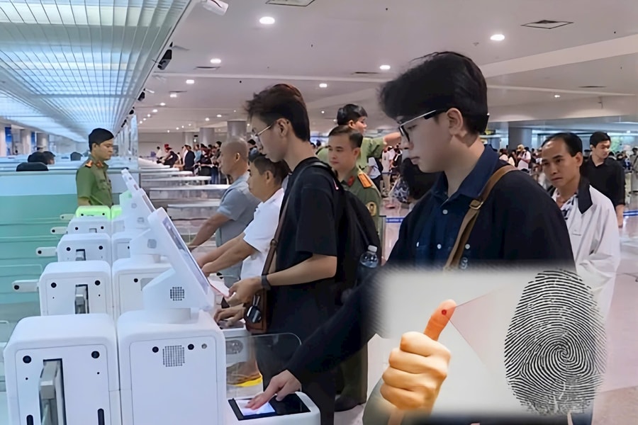 Thu thập ảnh chân dung, vân tay khi làm thủ tục xuất nhập cảnh từ 2025