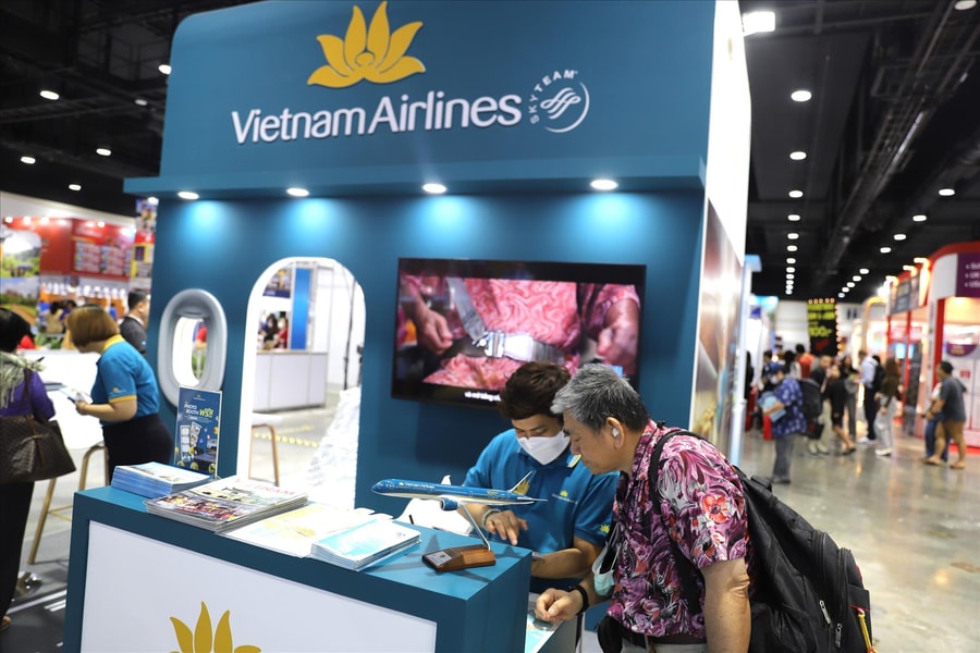 Hai hãng hàng không Việt Nam tham gia hội chợ du lịch tại Thái Lan