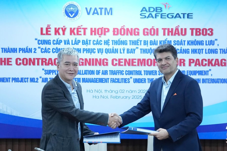 Gói thầu hệ thống thiết bị đài kiểm soát không lưu sân bay Long Thành đã được ký