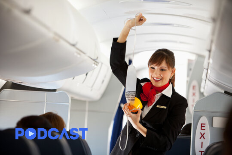 Sử dụng mặt nạ dưỡng khí trên máy bay như nào?