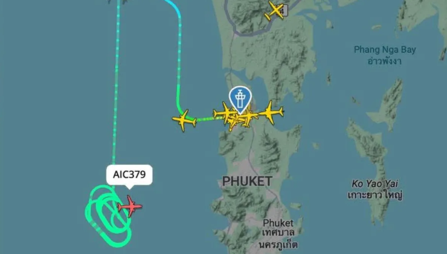 Báo động bom trên không, máy bay Air India hạ cánh khẩn tại Phuket, Thái Lan
