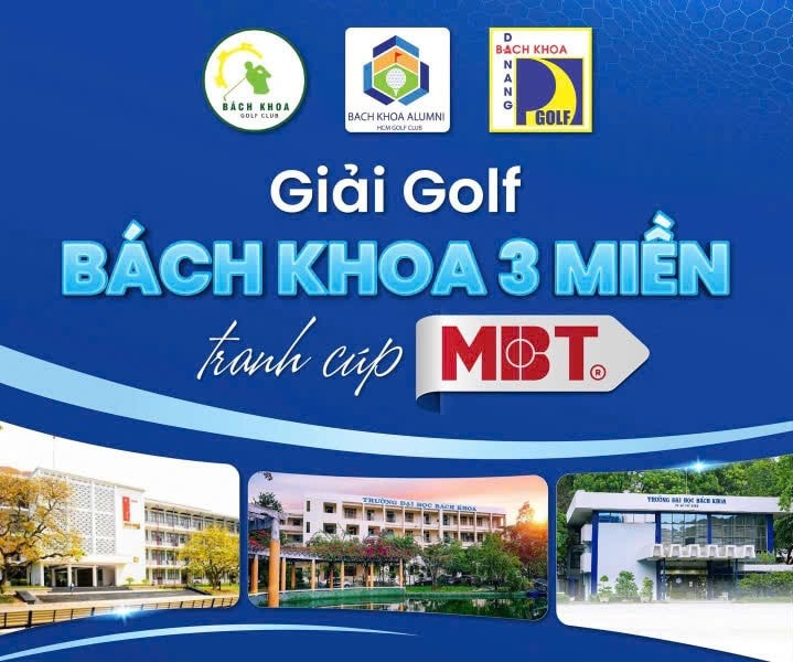 240 golfer doanh nhân tranh tài tại Giải Golf Bách Khoa 3 Miền