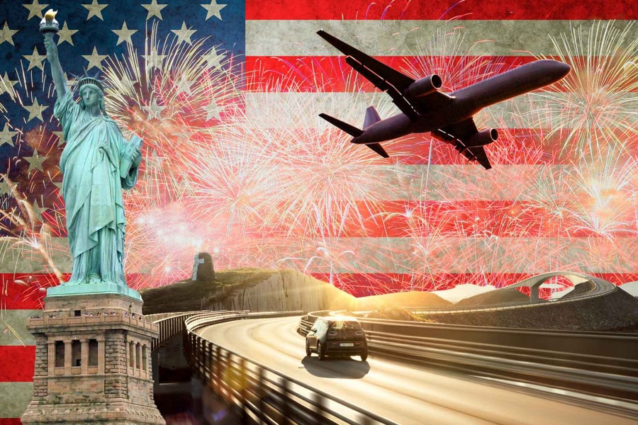 72 triệu người dịch chuyển dịp Quốc khánh, vé máy bay nội địa Mỹ tăng nhẹ