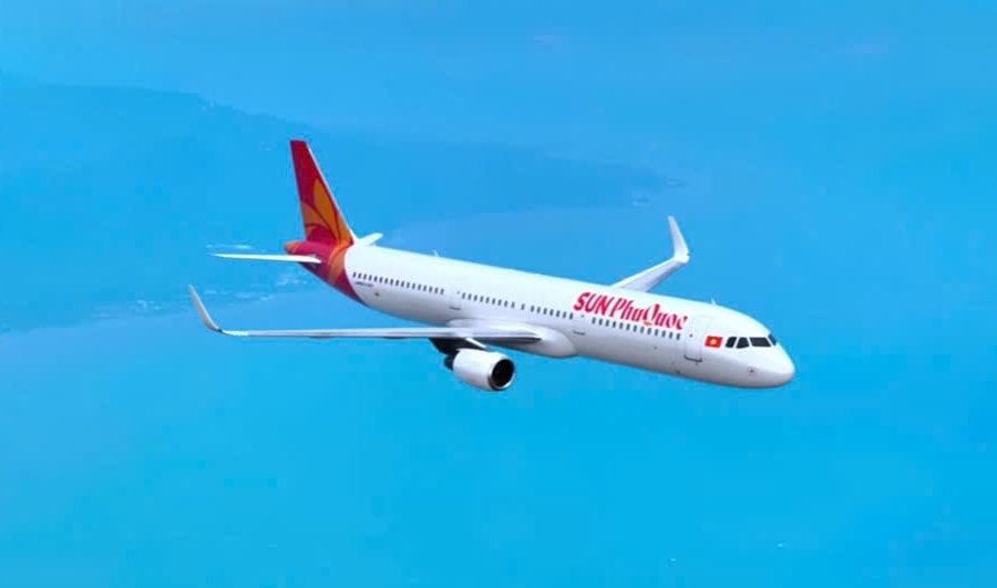 Sun PhuQuoc Airways tiết lộ màu sơn máy bay