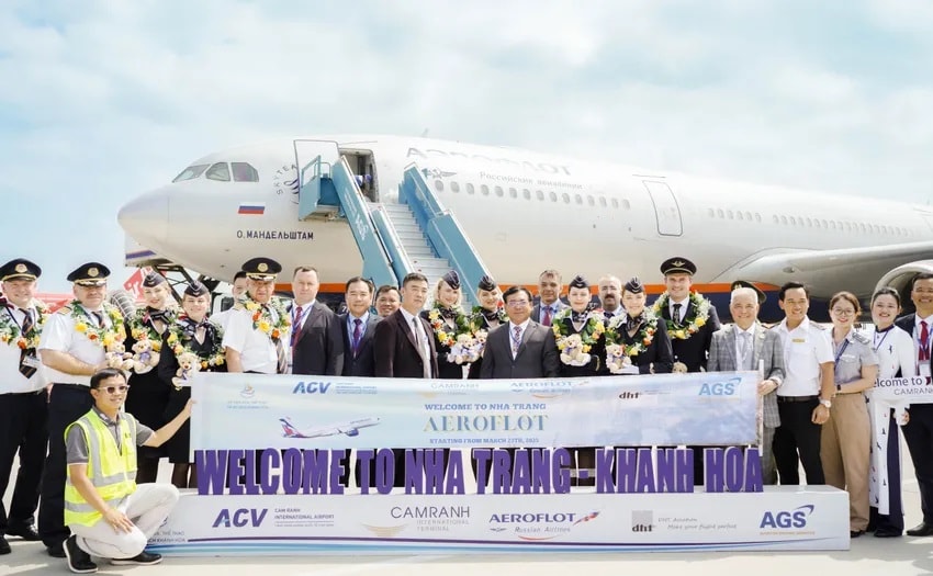 Khách Nga tăng mạnh, hàng không tăng chuyến bay đến Nha Trang