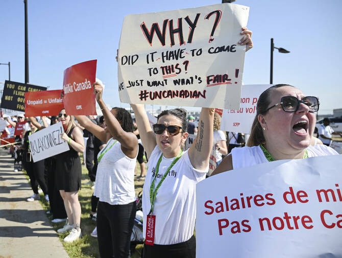 Air Canada trong 'cơn bão' đình công, thiệt hại hàng tỷ USD