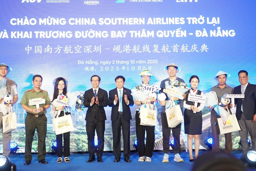 China Southern Airlines trở lại Đà Nẵng với đường bay thẳng Thâm Quyến