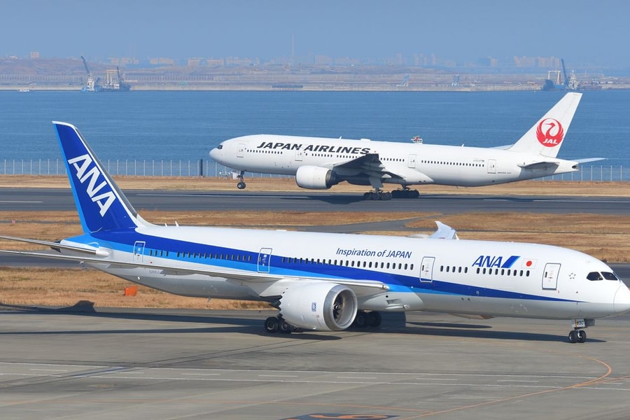 Nghi va chạm đèn đường băng, máy bay Nhật Bản phải quay lại sân bay