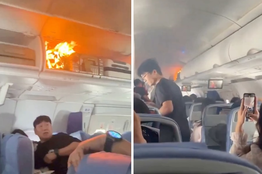 Máy bay Air China hạ cánh khẩn cấp do pin lithium trong hành lý bốc cháy