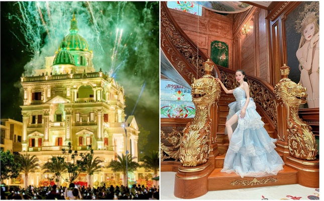 Flycam 'soi' biệt thự 500 tỷ của Ngân Collagen