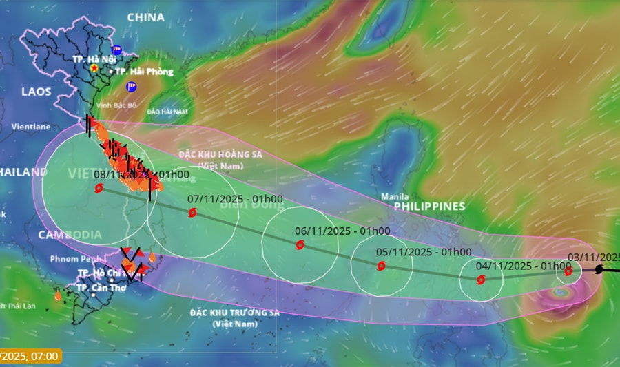 5 sân bay có thể bị ảnh hưởng khi bão Kalmaegi tăng cấp tiến vào Biển Đông