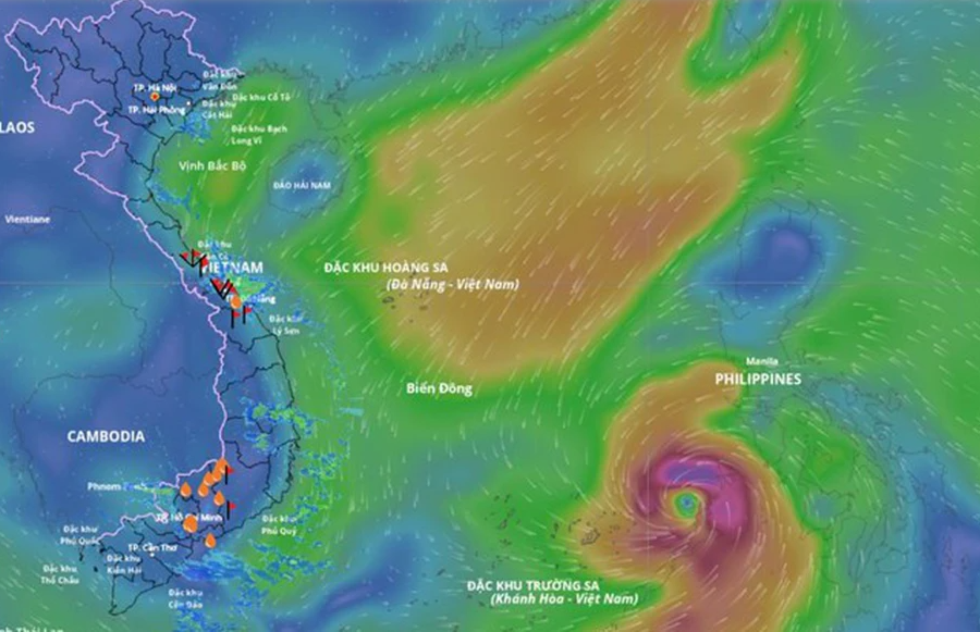 Bão Kalmaegi khiến 70 người thiệt mạng tại Philippines, hàng không Việt sẵn sàng ứng phó