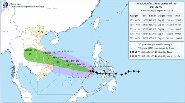 Bão Kalmaegi tiến gần đất liền, sân bay Chu Lai, Phù Cát có thể bị ảnh hưởng hoạt động bay