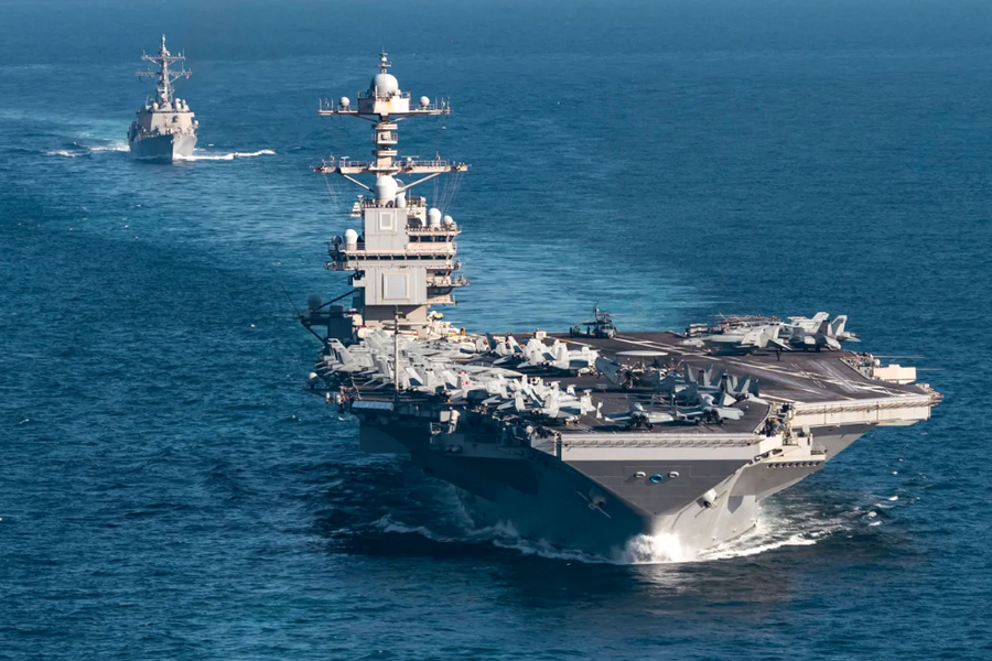 Mỹ đưa siêu tàu sân bay USS Gerald R. Ford tới Caribe trấn áp ma túy