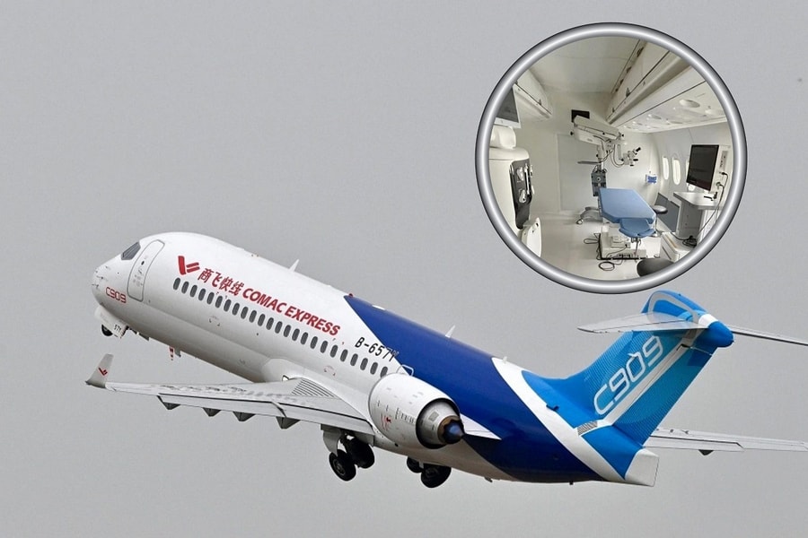 COMAC trang bị phòng phẫu thuật cho C909, đưa 'bệnh viện bay' đến vùng xa