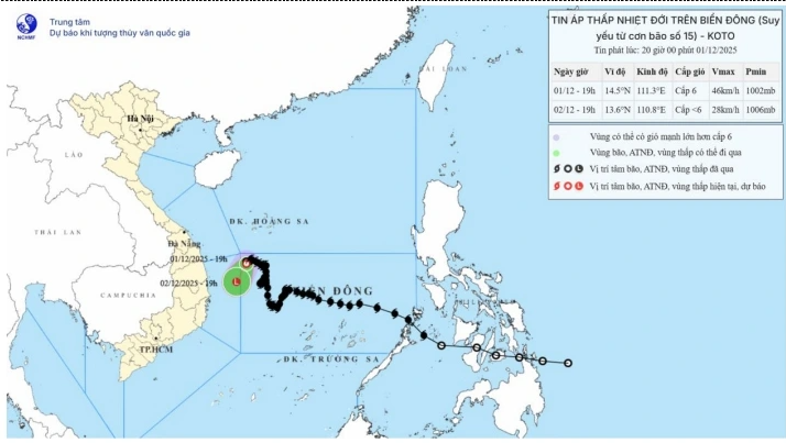 Thời tiết sân bay ngày 2/12: Bão số 15 suy yếu nhưng sân bay Nam Bộ cần chú ý