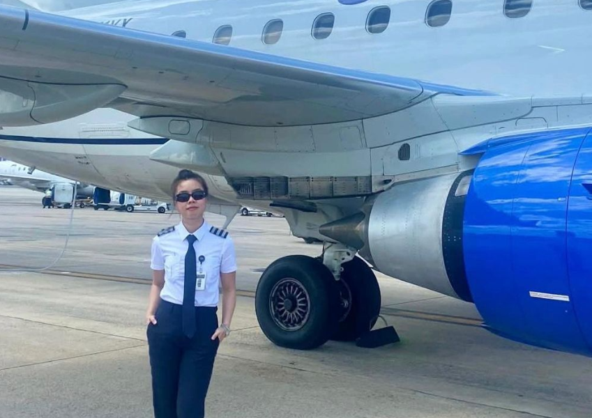 Hành trình cô gái Lâm Đồng trở thành nữ cơ phó tại Mỹ