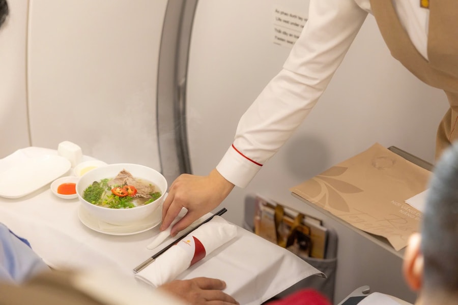 Thực đơn hương vị Tết trên những chuyến bay Xuân