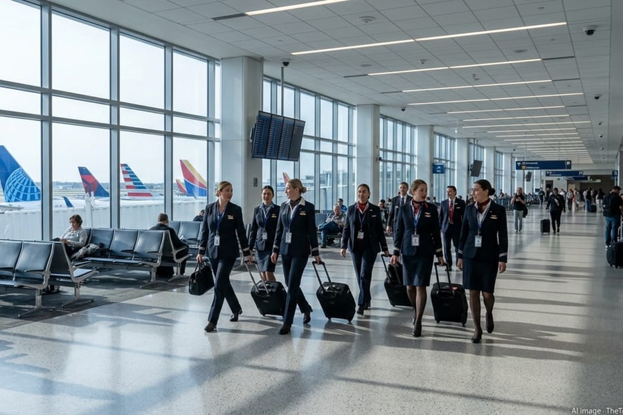 Tiếp viên Mỹ gây áp lực tăng lương, ngành hàng không đứng trước bước ngoặt lớn