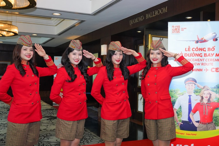 Vietjet khai trương đường bay thẳng TP.HCM - Cebu