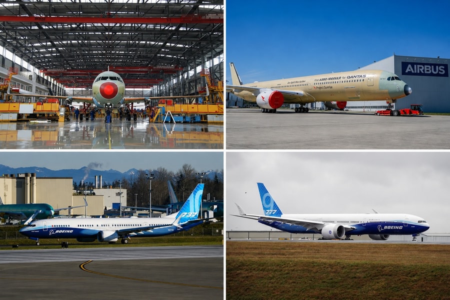 Airbus và Boeing nhận được lượng đơn hàng đủ việc làm cho... 12 năm tới!
