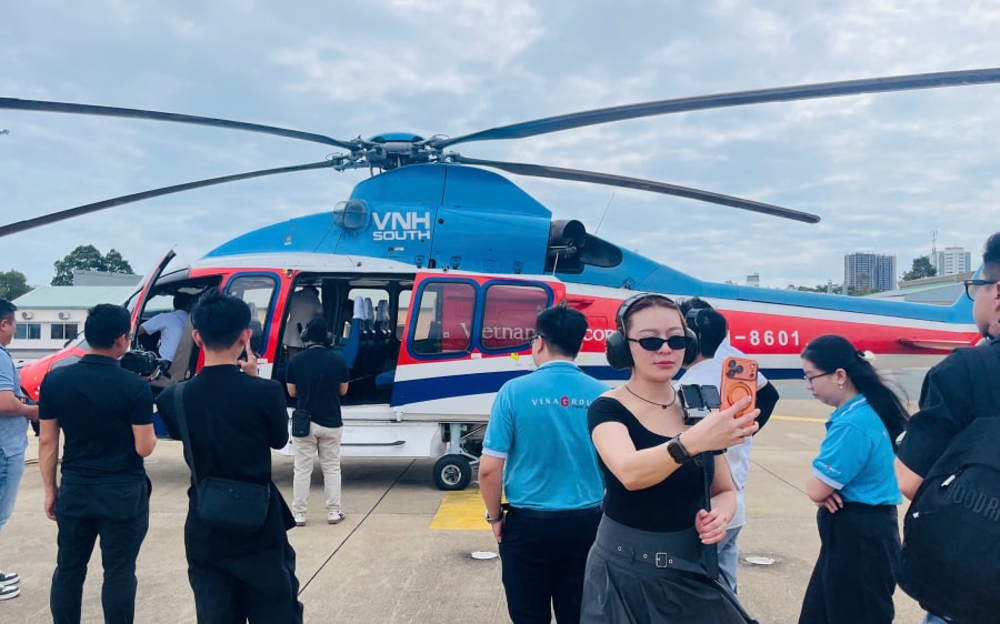 Khởi động lại tour trực thăng ngắm TP Hồ Chí Minh từ trên cao