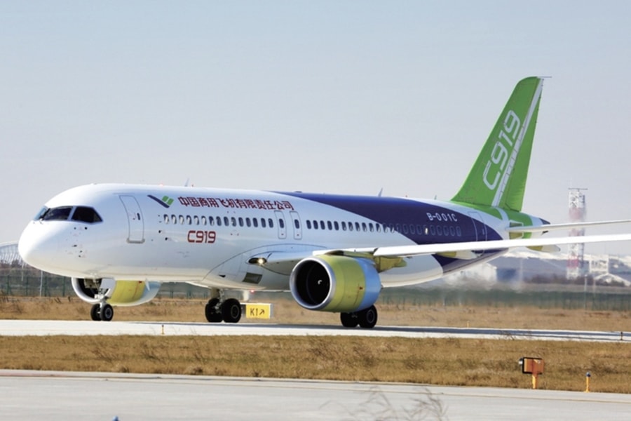 Comac bắt đầu thử nghiệm phiên bản máy bay C919-600