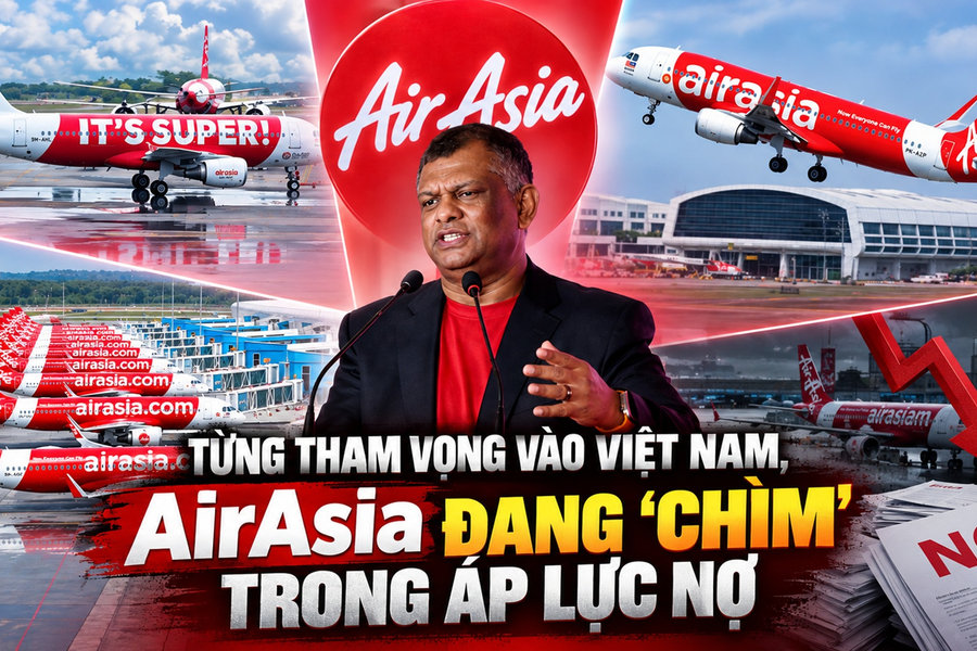 Từng tham vọng vào Việt Nam, AirAsia đang ‘chìm’ trong áp lực nợ